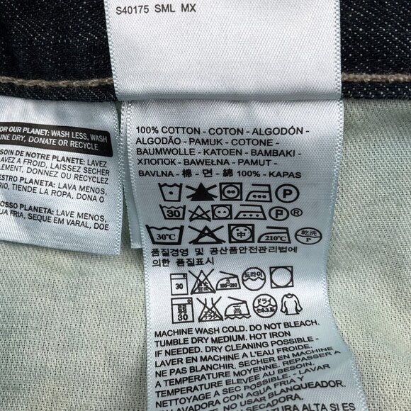 Levis‎ 505 Men Jeans 36Wx30L Dark Blue Straight Leg Denim Cotton PC9-00505-0550 - Picture 8 of 14